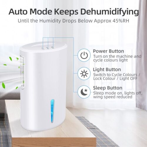 2L Dehumidifier For Home ▕ Upgraded White - Image 3