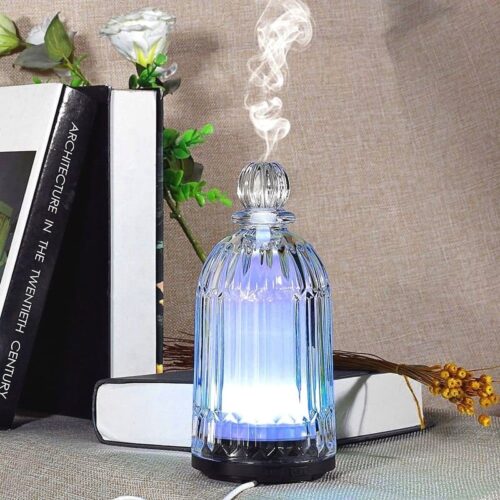 120ML Cool Mist Glass Humidifier▕ Black Base - Image 3