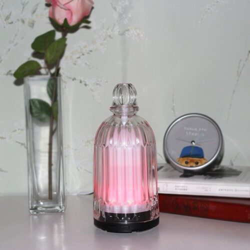 120ML Cool Mist Glass Humidifier▕ Black Base - Image 4