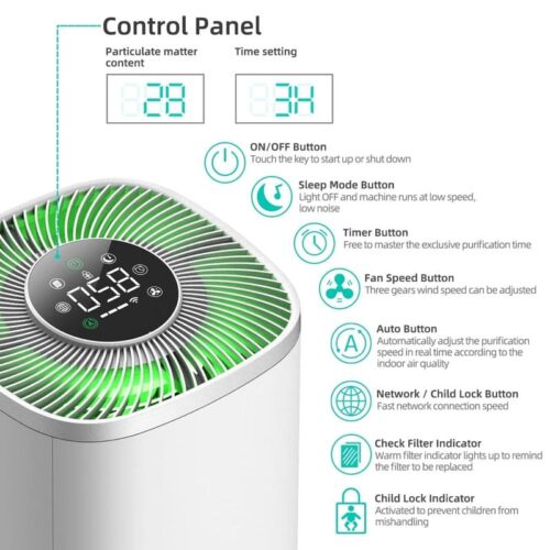 Smart Home Air Purifier With Whtie Noise - Image 7