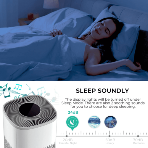 Smart Home Air Purifier With Whtie Noise - Image 5