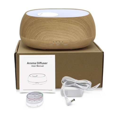 Sea Cloud Aroma Diffuser Remote Control Humidifier | Light Wood - Image 9