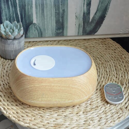 Sea Cloud Aroma Diffuser Remote Control Humidifier | Light Wood - Image 2