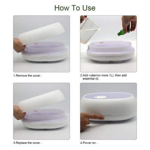 1L Ultrasonic Essential Oil Diffuser Remote Control - Image 5