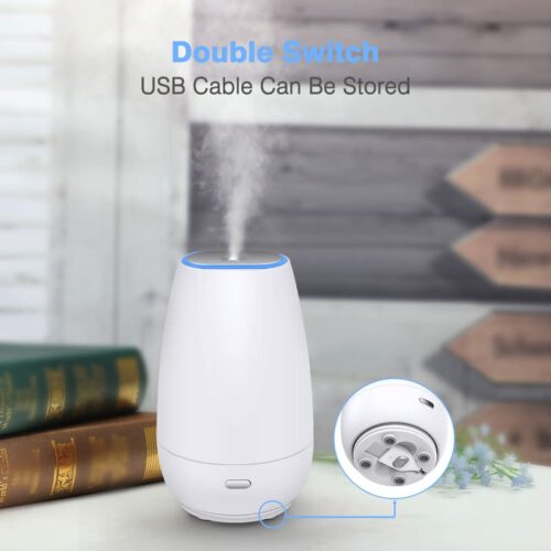 Portable USB Car Diffuser▕ Double Switch White - Image 7