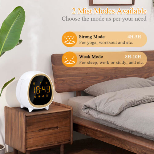 Smart Essential Oil Diffuser ▕ Alarm Clock White - Image 7