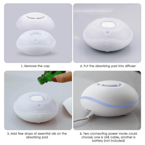 Portable Aroma Diffuser | USB & Battery Powered White - Image 6